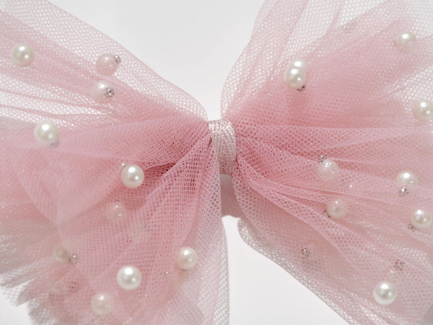 Big bow clips w/ ivory tulle and pearls, for wedding hair updos, bridal hair piece, bridal hair clip & comb, flowering girl hair clip, wedding hair accessories, bridesmaids accessories, flower girl headband, gray bow, dusty rose pink bow with pearls